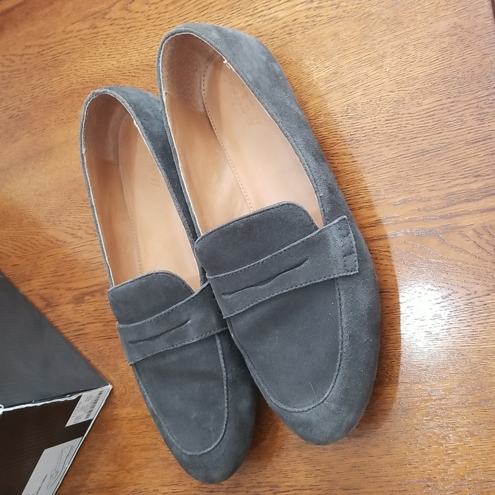 J.crew gray suede penny loafers - Picture 9 of 11
